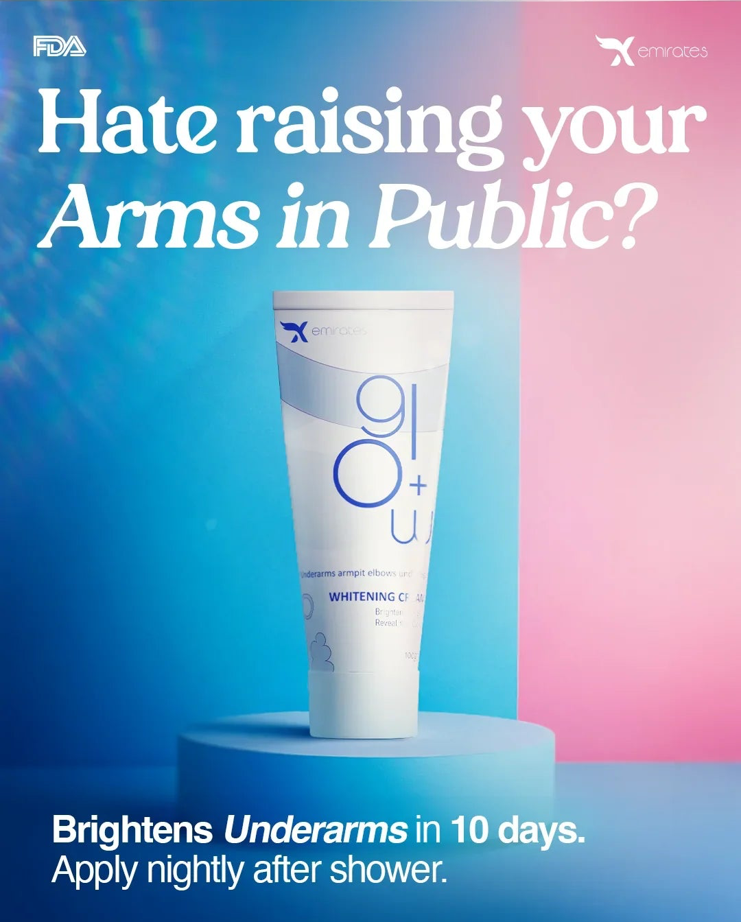 Glow Plus+ Brightening Cream - X Emirates cover